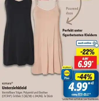 Lidl esmara Unterziehkleid Angebot