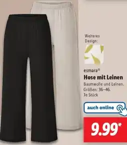 Lidl esmara Hose mit Leinen Angebot