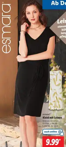 Lidl esmara Kleid mit Leinen Angebot
