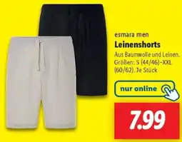 Lidl esmara men Leinenshorts Angebot