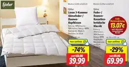 Lidl fjödur Feder-/ Daunen Kassettenbettdecke Klassik Angebot