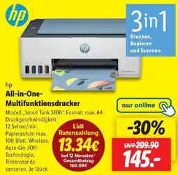 Lidl hp All-in-One Multifunktionsdrucker Angebot