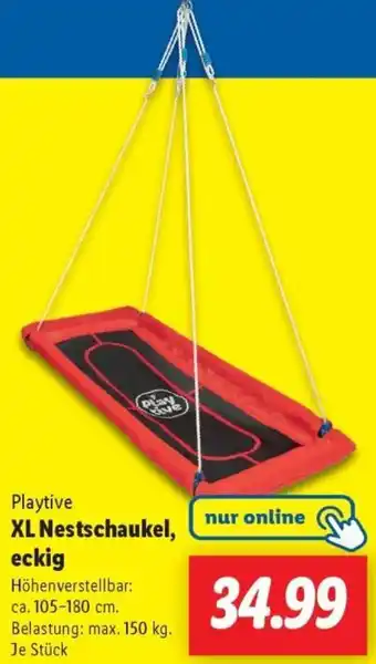 Lidl Playtive XL Nestschaukel, eckig Angebot