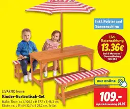 Lidl LIVARNO home Kinder-Gartentisch-Set Angebot