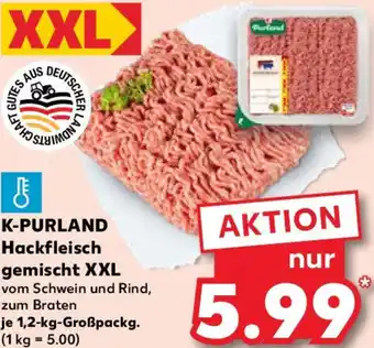Kaufland K-PURLAND Hackfleisch gemischt XXL Angebot