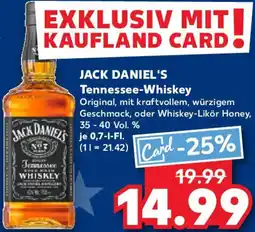 Kaufland JACK DANIEL'S Tennessee-Whiskey Angebot