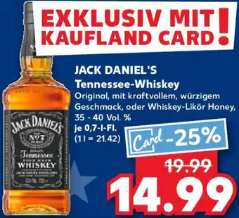 Kaufland JACK DANIEL'S Tennessee-Whiskey Angebot