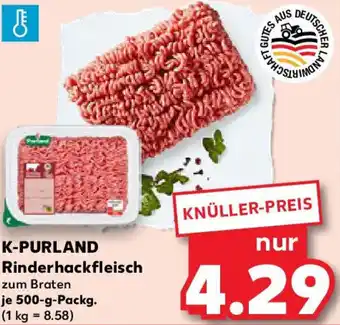 Kaufland K-PURLAND Rinderhackfleisch Angebot