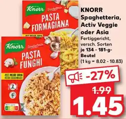 Kaufland KNORR Spaghetteria, Activ Veggie oder Asia Angebot
