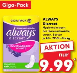 Kaufland ALWAYS Discreet Angebot