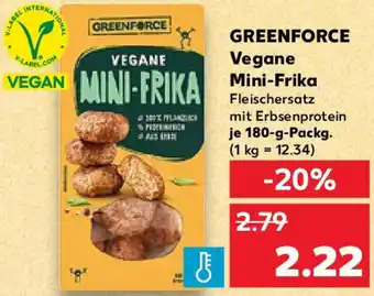 Kaufland GREENFORCE Vegane Mini-Frika Angebot