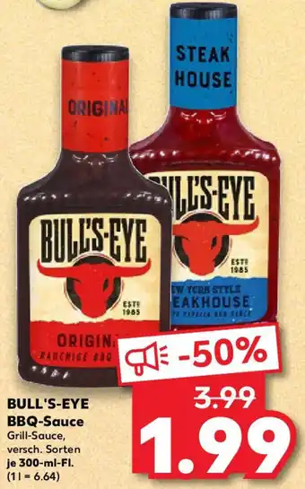 Kaufland BULL'S-EYE BBQ-Sauce Angebot