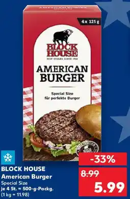 Kaufland BLOCK HOUSE American Burger Angebot