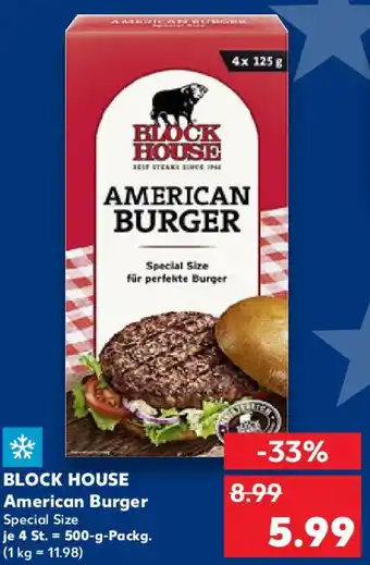 Kaufland BLOCK HOUSE American Burger Angebot