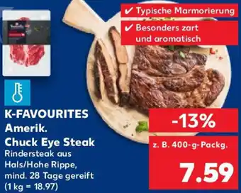 Kaufland K-FAVOURITES Amerik. Chuck Eye Steak Angebot