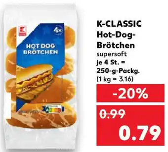Kaufland K-CLASSIC Hot-Dog Brötchen Angebot