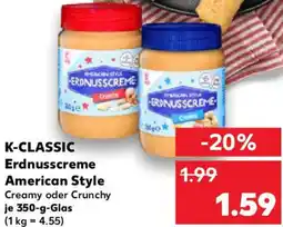 Kaufland K-CLASSIC Erdnusscreme American Style Angebot