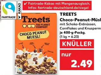 Kaufland TREETS Choco Peanut-Müsli Angebot