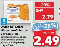 Kaufland DAILY KITCHEN Hähnchen-Schnitte Cordon Bleu Angebot