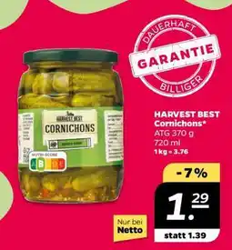 NETTO HARVEST BEST Cornichons Angebot