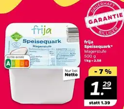 NETTO frija Speisequark Magerstufe Angebot