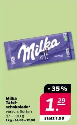 NETTO Milka Tafelschokolade Angebot