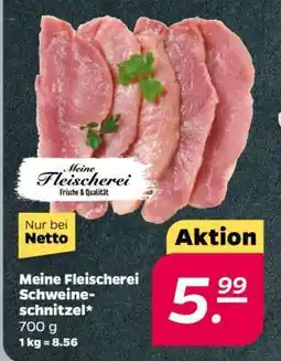 NETTO Meine Fleischerei Schweineschnitzel Angebot