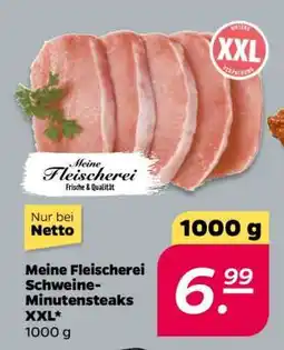 NETTO Meine Fleischerei Schweine-Minutensteaks XXL Angebot