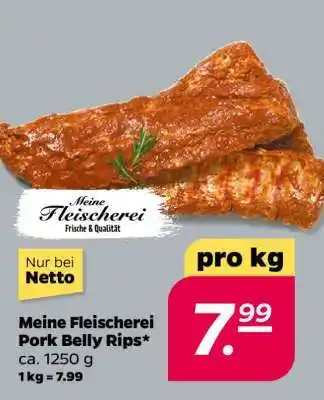 NETTO Meine Fleischerei Pork Belly Rips Angebot