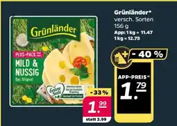 NETTO Grünländer versch. Sorten 156 g Angebot