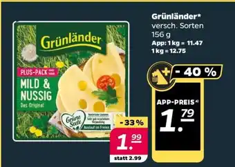 NETTO Grünländer versch. Sorten 156 g Angebot