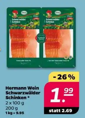 NETTO Hermann Wein Schwarzwälder Schinken Angebot