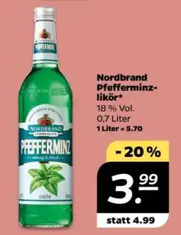 NETTO Nordbrand Pfefferminzlikör Angebot