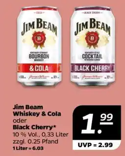 NETTO Jim Beam Whiskey & Cola oder Black Cherry Angebot