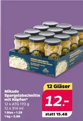 NETTO Mikado Spargelabschnitte mit Köpfen Angebot