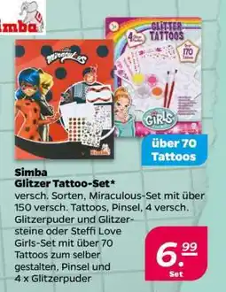 NETTO Simba Glitzer Tattoo-Set Angebot