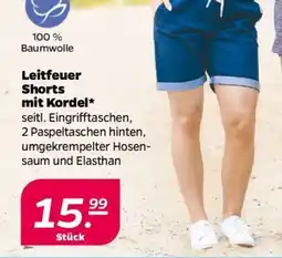 NETTO Leitfeuer Shorts mit Kordel Angebot