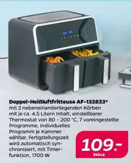 NETTO Doppel-Heißluftfritteuse AF-132833 Angebot