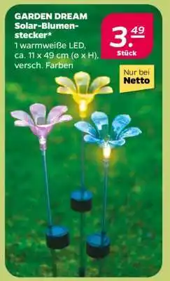 NETTO GARDEN DREAM Solar-Blumenstecker Angebot