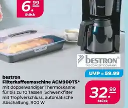 NETTO bestron Filterkaffeemaschine ACM900TS Angebot