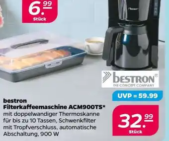 NETTO bestron Filterkaffeemaschine ACM900TS Angebot