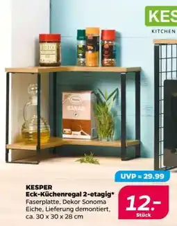 NETTO KESPER Eck-Küchenregal 2-etagig Angebot