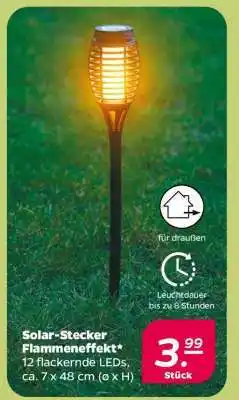 NETTO Solar-Stecker Flammeneffekt Angebot