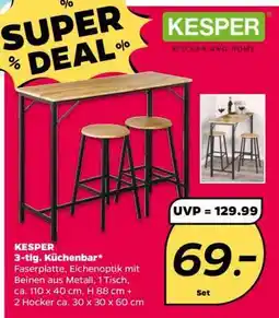 NETTO KESPER 3-tlg. Küchenbar Angebot