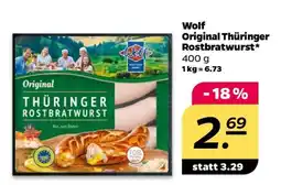 NETTO Wolf Original Thüringer Rostbratwurst Angebot