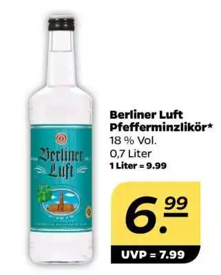 NETTO BERLINER LUFT Pfefferminzlikör Angebot