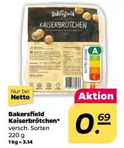 NETTO Bakersfield Kaiserbrötchen Angebot
