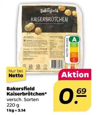 NETTO Bakersfield Kaiserbrötchen Angebot