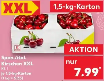 Kaufland Span./ital. Kirschen XXL Angebot