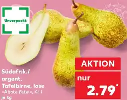 Kaufland Südafrik./ argent. Tafelbirne, lose Angebot